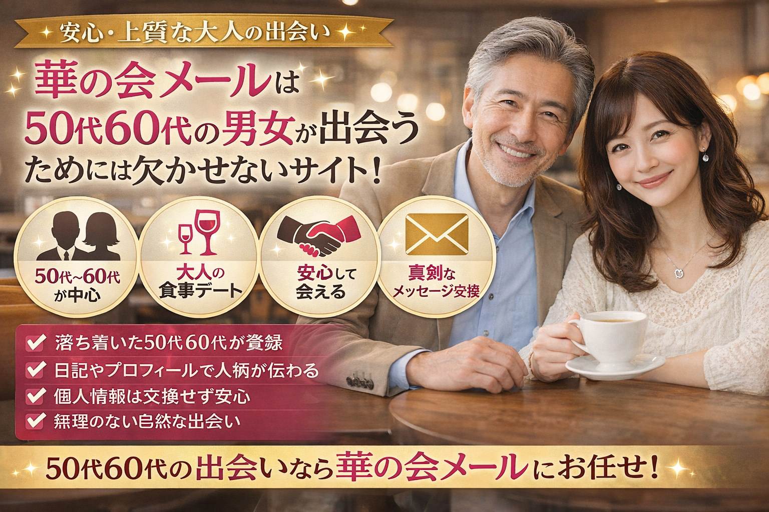 華の会メールで50代と出会いたいなら日記投稿が重要｜返信率が上がるコツ
